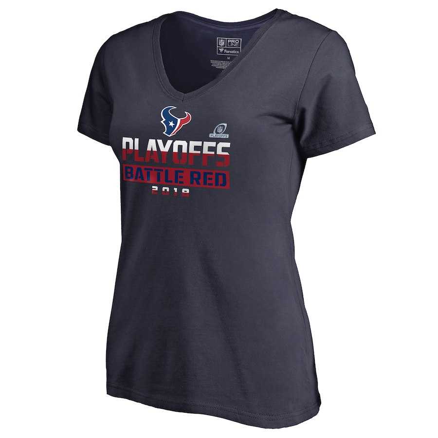 Women Texans Navy 2018 NFL Playoffs Battle Red T-Shirt,We sell and wholesale Women Texans Navy 2018 NFL Playoffs Battle Red T-Shirt on line form chian!